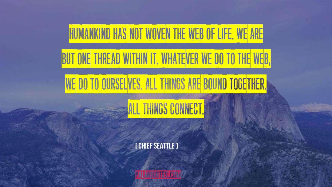 Connect Dots quotes by Chief Seattle
