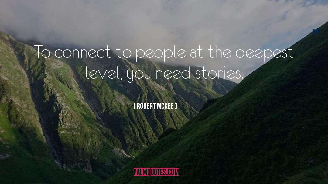 Connect quotes by Robert McKee
