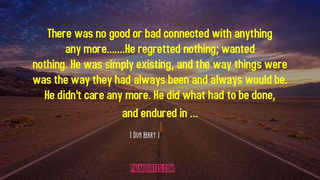 Connected With The Universe quotes by Don Berry