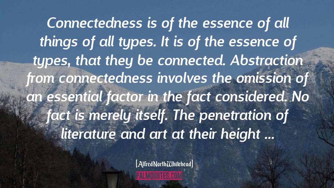 Connectedness quotes by Alfred North Whitehead