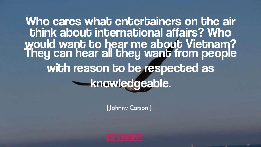 Connecting People quotes by Johnny Carson