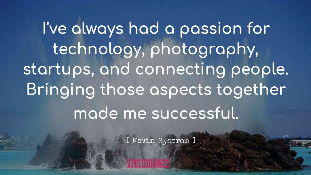 Connecting quotes by Kevin Systrom