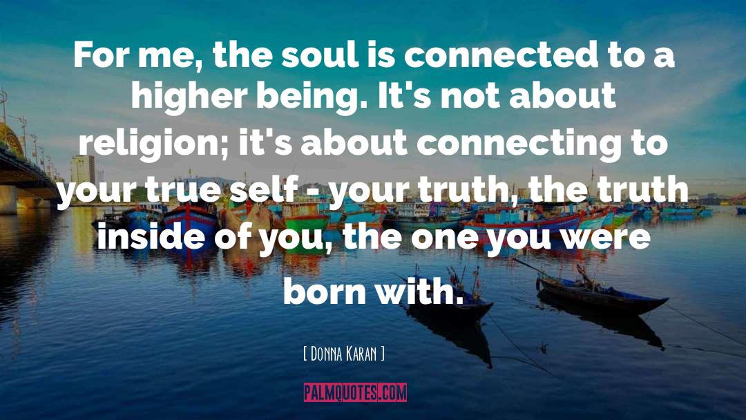 Connecting To Higher Energy quotes by Donna Karan