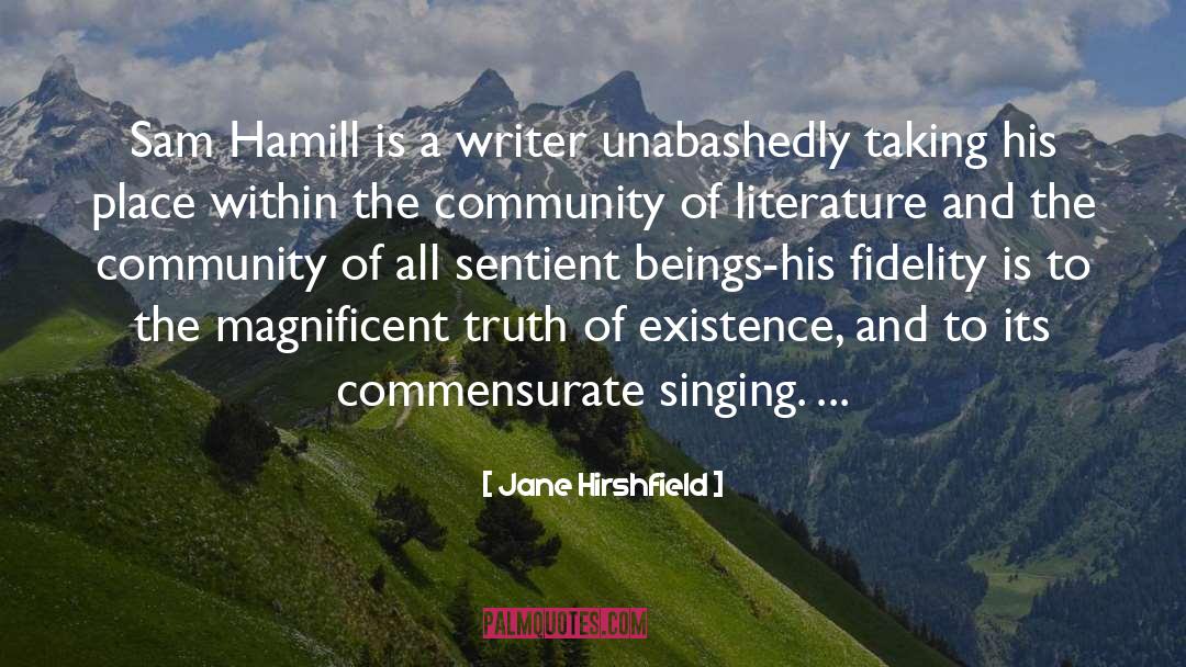 Connecting To Literature quotes by Jane Hirshfield