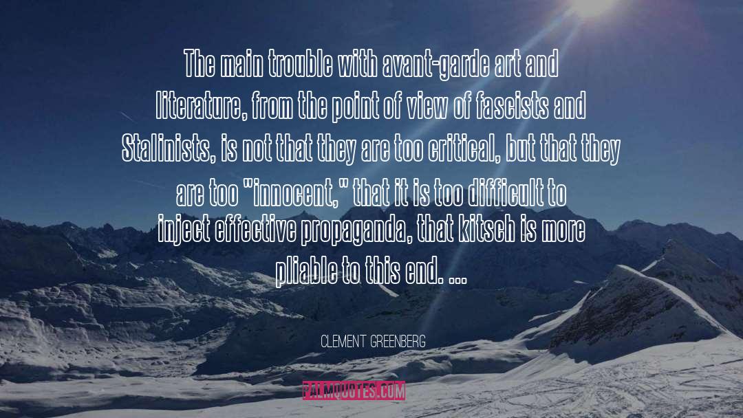 Connecting To Literature quotes by Clement Greenberg