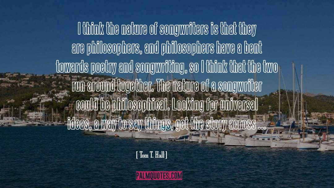 Connecting Two quotes by Tom T. Hall