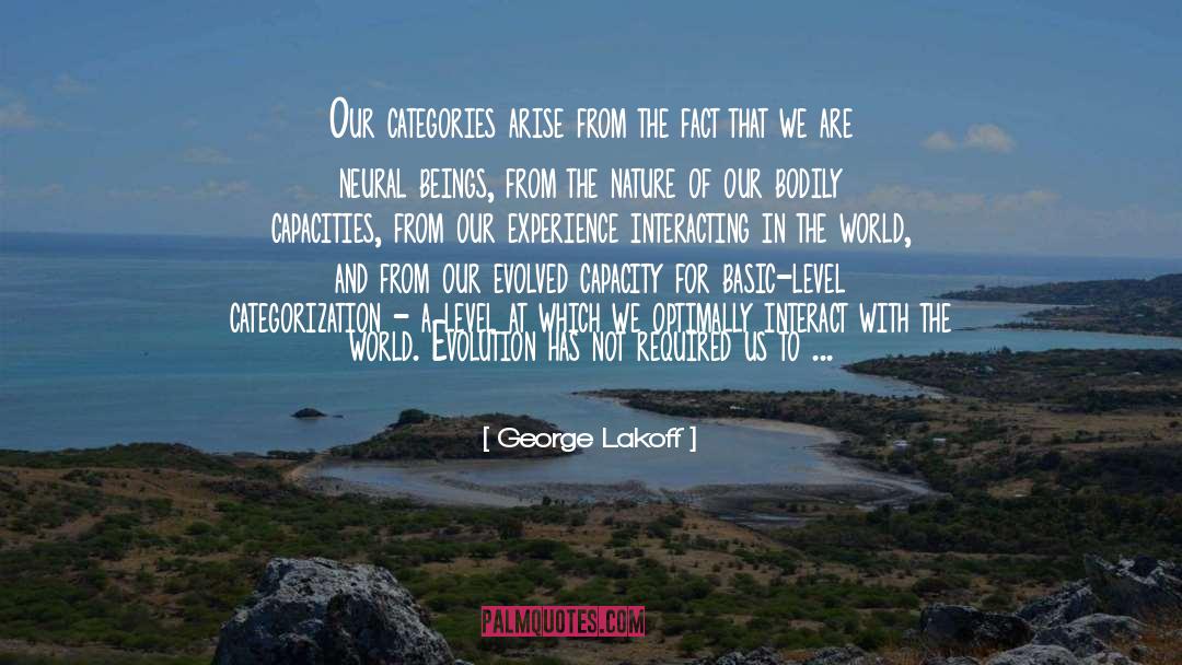 Connecting With Nature quotes by George Lakoff