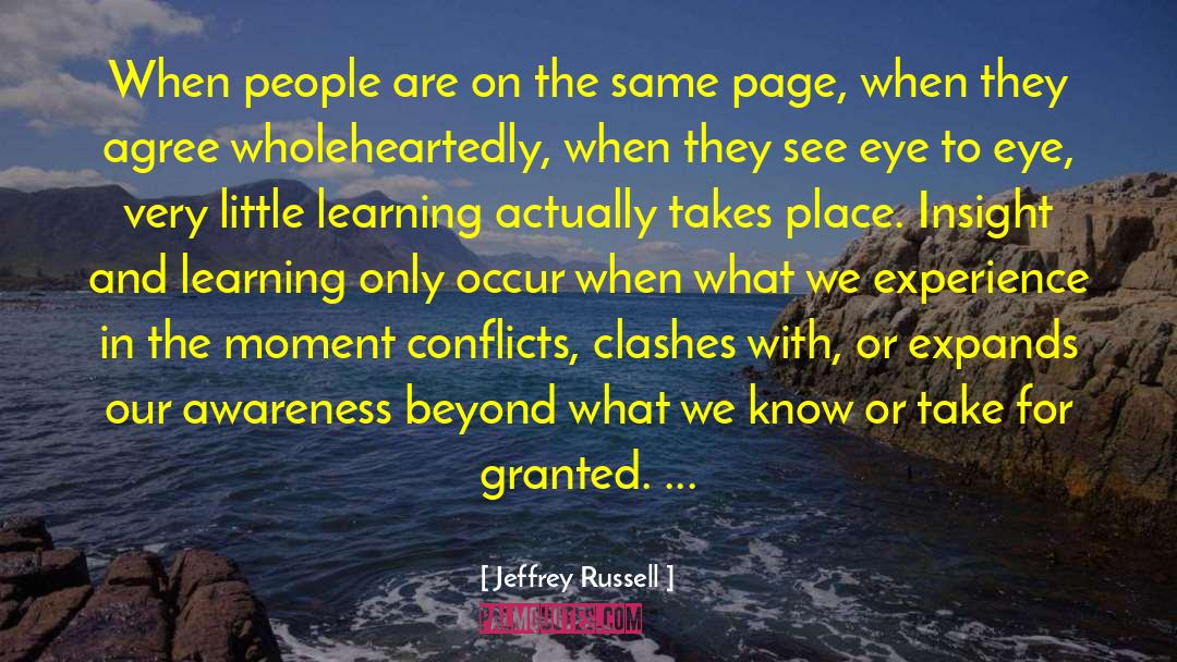 Connecting With People quotes by Jeffrey Russell
