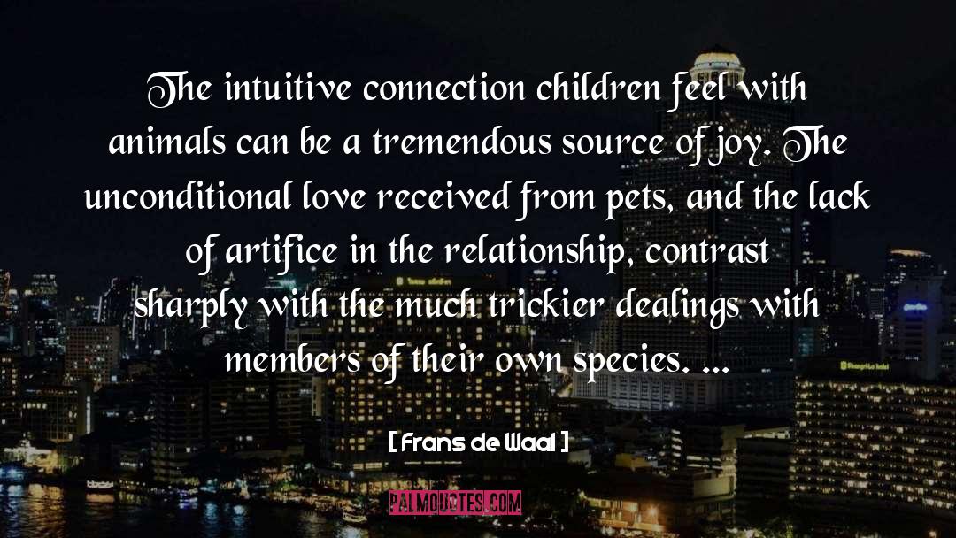 Connection quotes by Frans De Waal