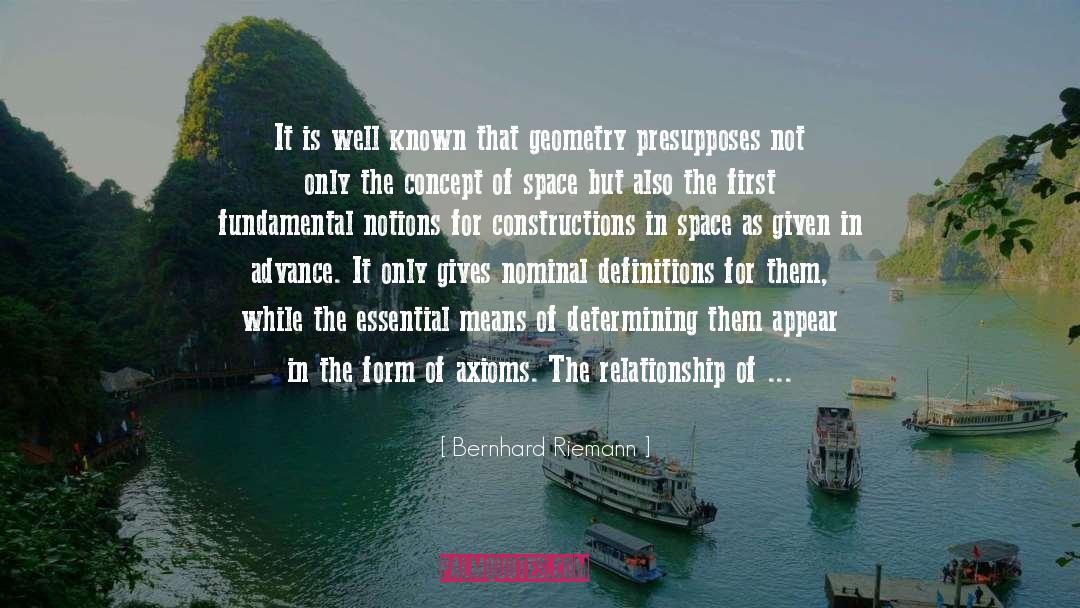Connection To Nature quotes by Bernhard Riemann