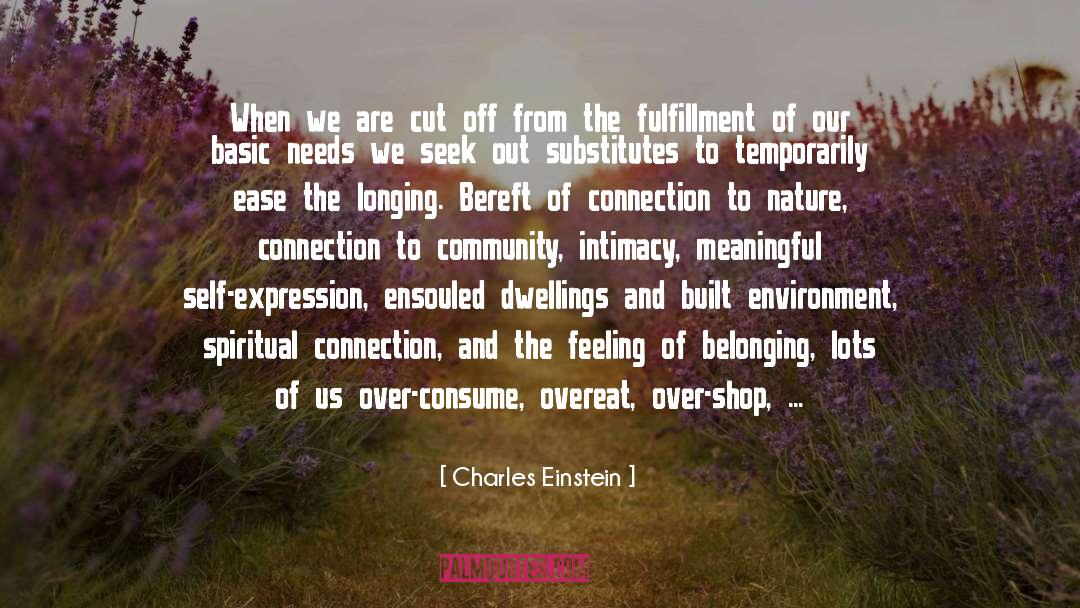 Connection To Nature quotes by Charles Einstein