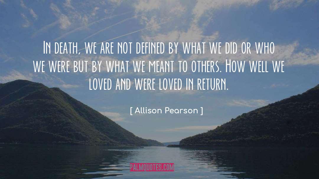 Connection To Others quotes by Allison Pearson