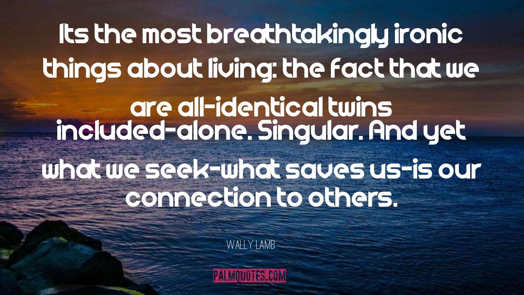Connection To Others quotes by Wally Lamb
