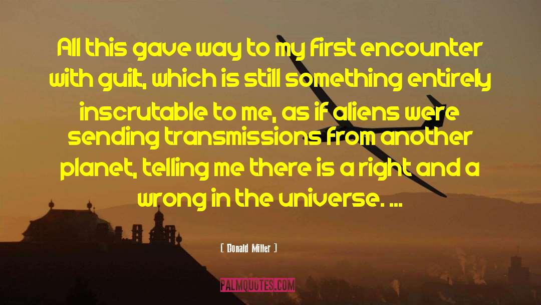 Connection To The Universe quotes by Donald Miller