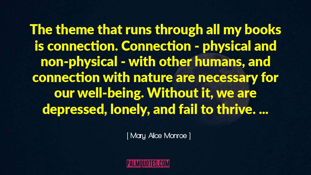 Connection With Nature quotes by Mary Alice Monroe