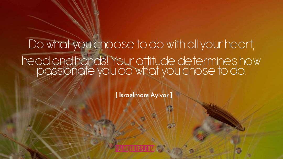 Connections And Attitude quotes by Israelmore Ayivor
