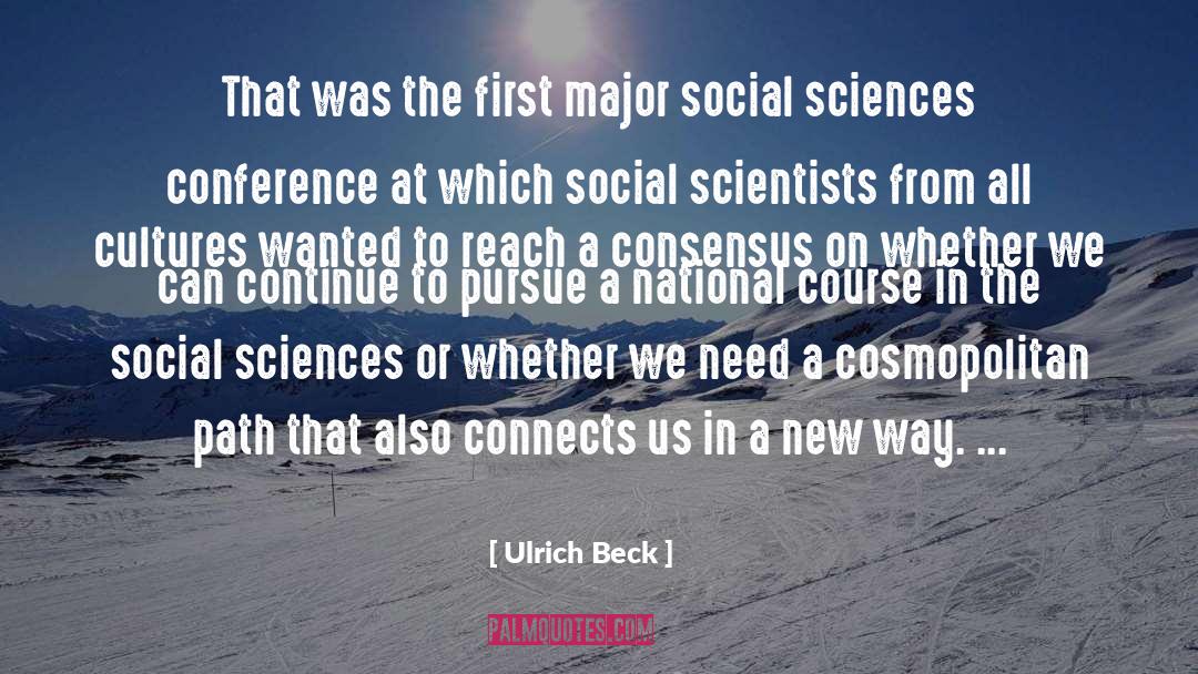 Connects quotes by Ulrich Beck