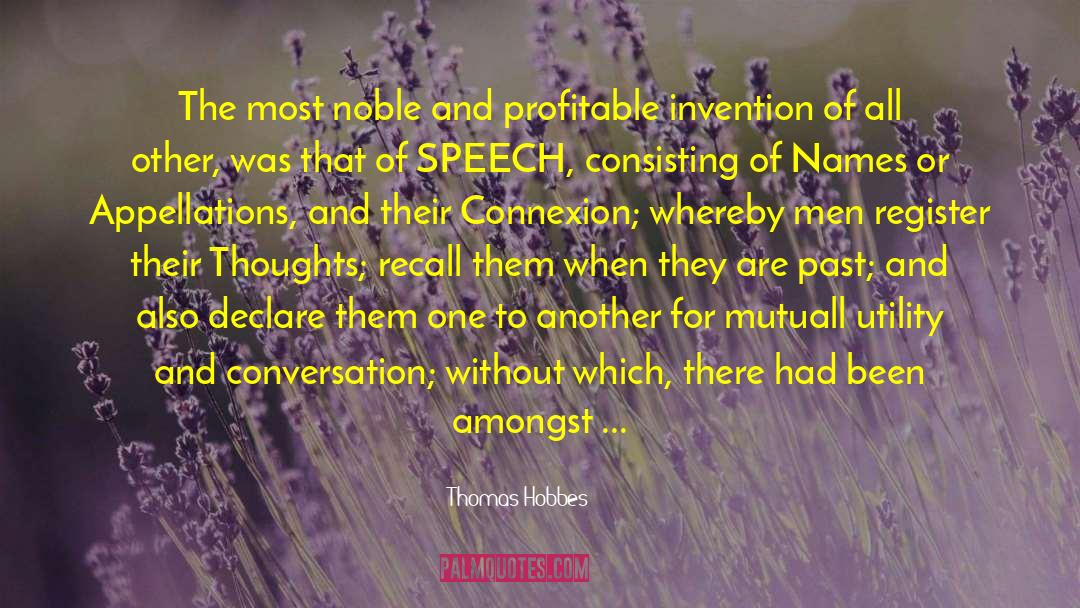 Connexion quotes by Thomas Hobbes