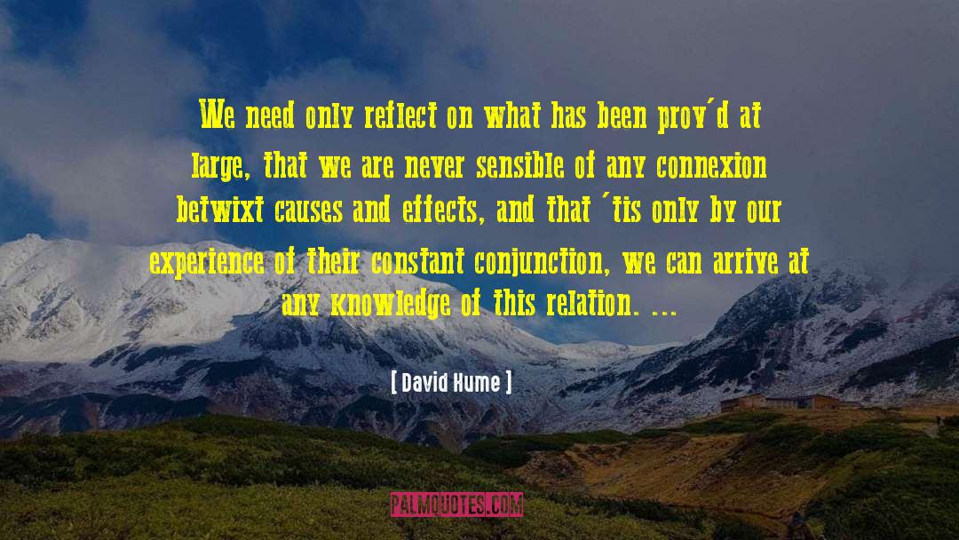 Connexion quotes by David Hume