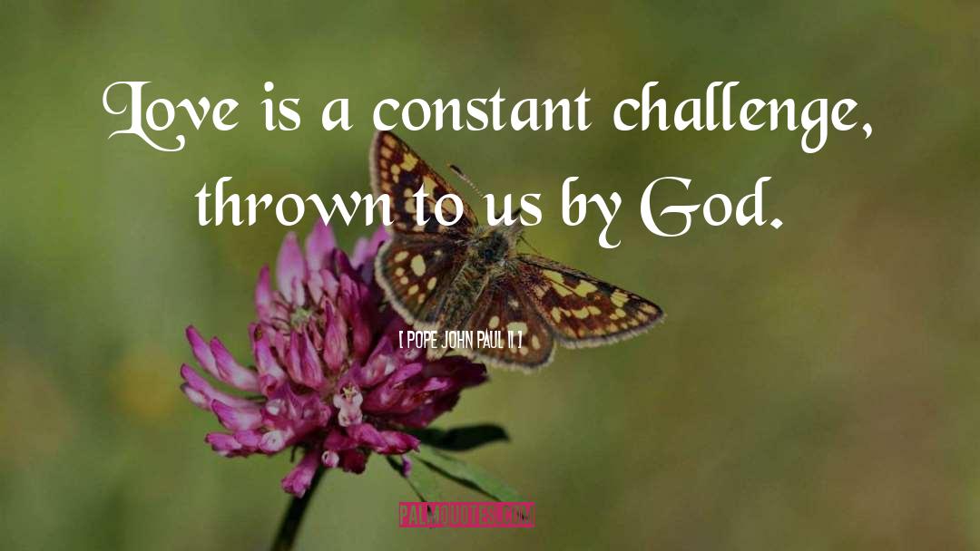 Conquer Challenges quotes by Pope John Paul II