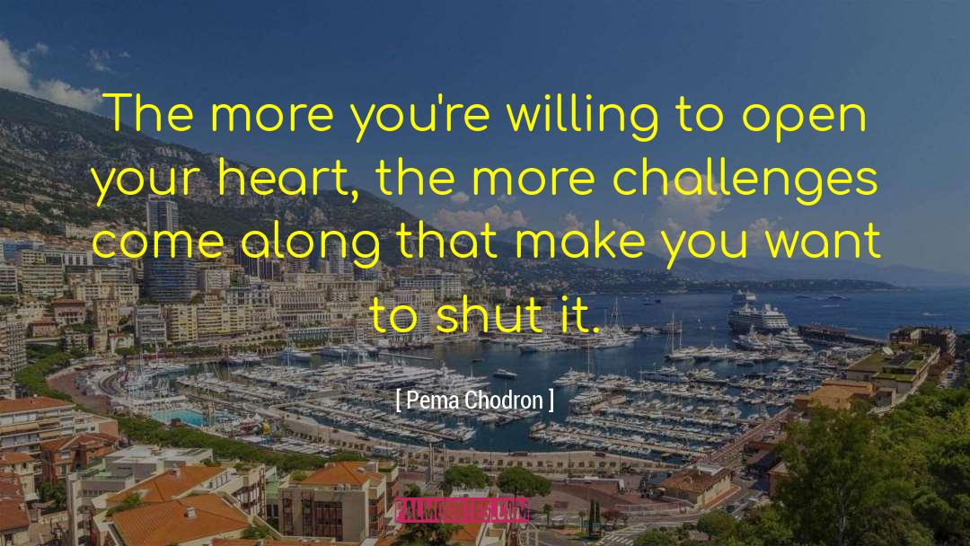 Conquer Challenges quotes by Pema Chodron