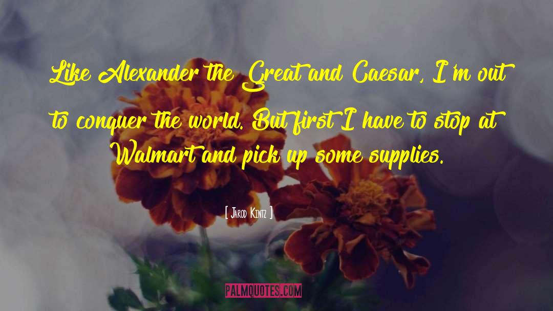 Conquer The World quotes by Jarod Kintz