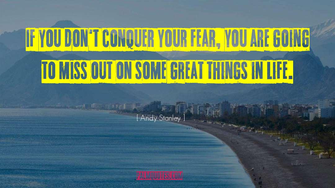 Conquer Your Fears quotes by Andy Stanley