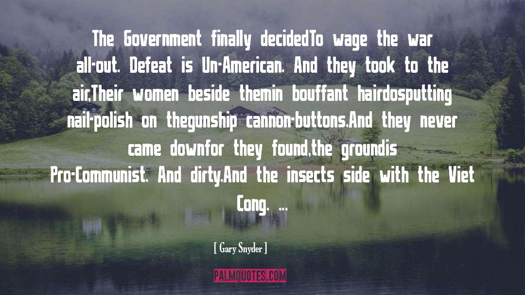 Conquering Defeat quotes by Gary Snyder