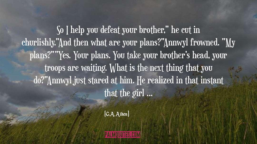 Conquering Defeat quotes by G.A. Aiken