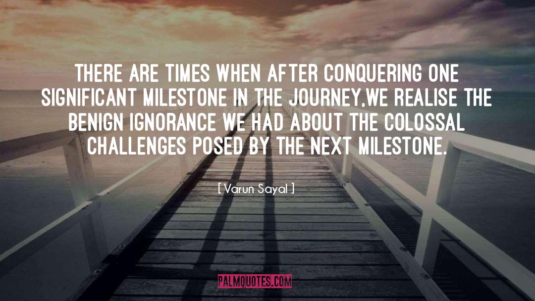 Conquering quotes by Varun Sayal