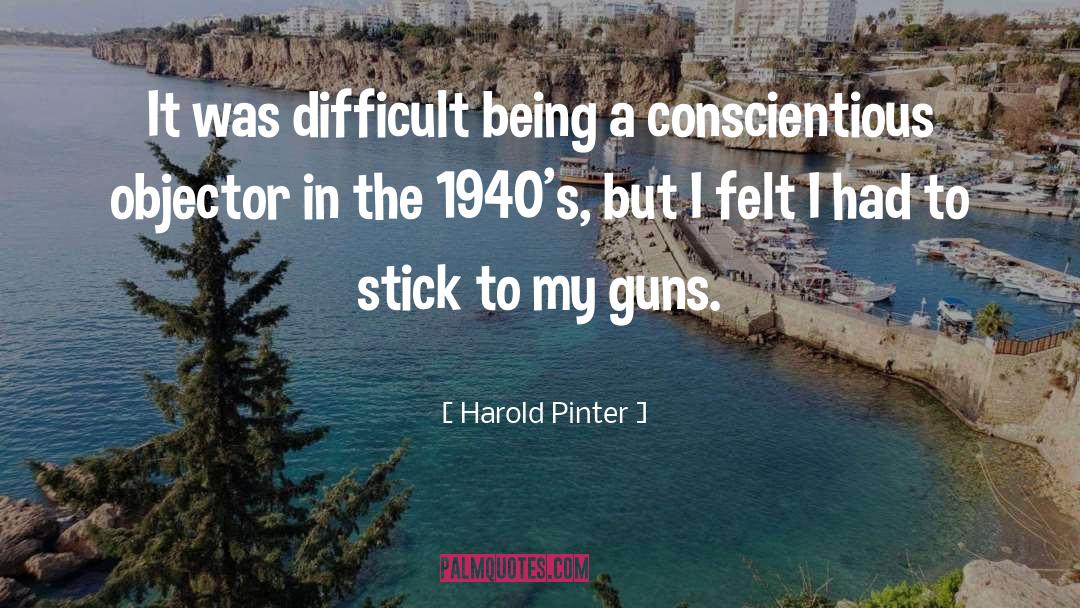 Conscientious Objector quotes by Harold Pinter