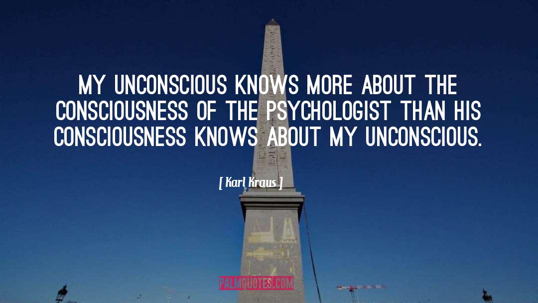 Conscious And Unconscious quotes by Karl Kraus