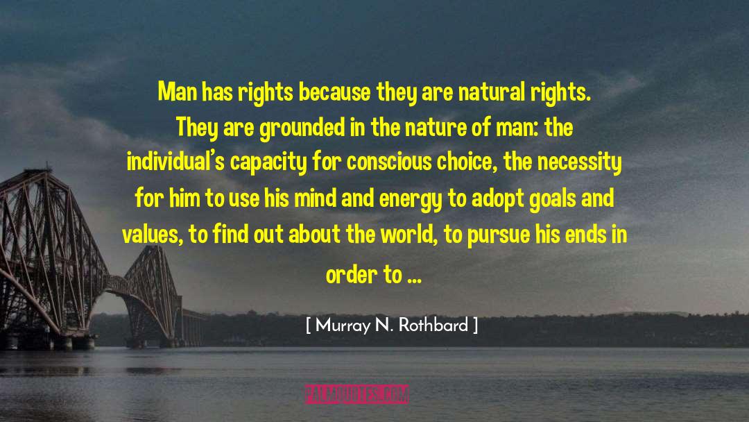 Conscious Choice quotes by Murray N. Rothbard