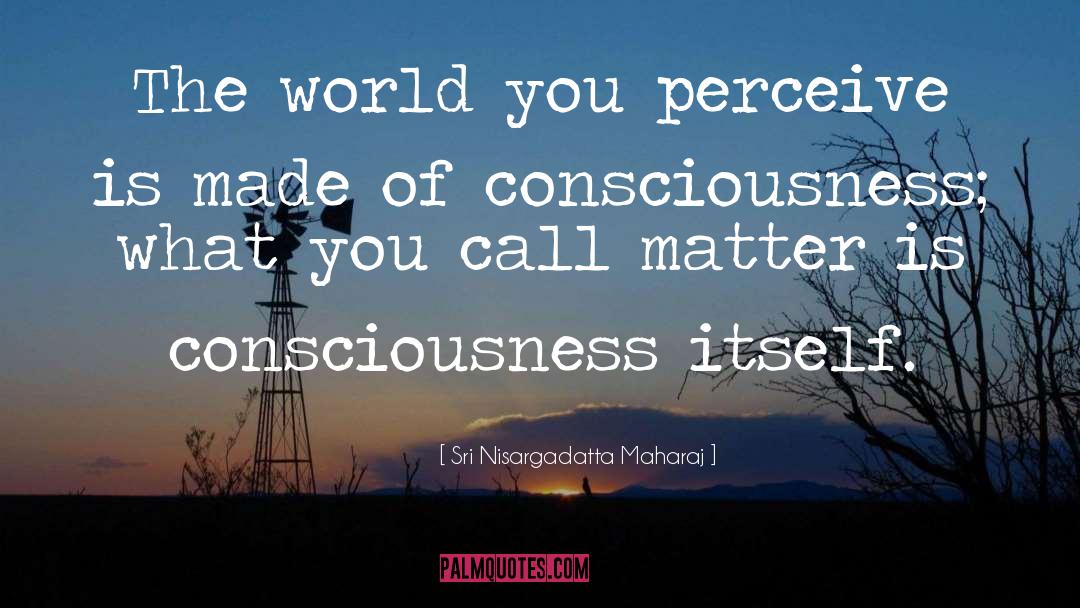 Consciousness quotes by Sri Nisargadatta Maharaj