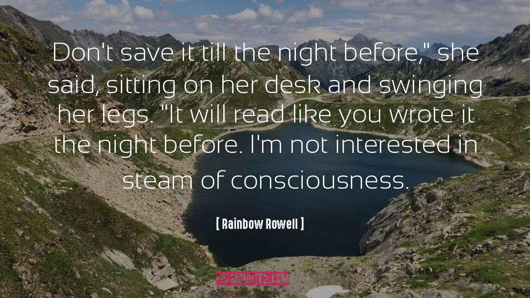 Consciousness quotes by Rainbow Rowell