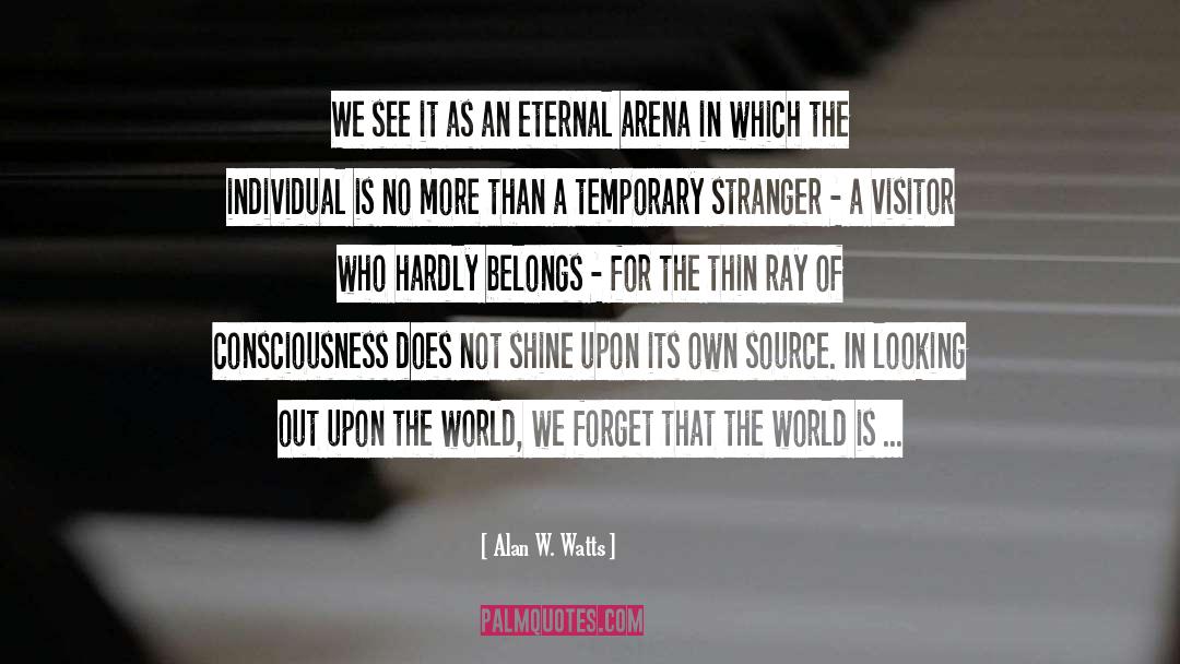 Consciousness quotes by Alan W. Watts