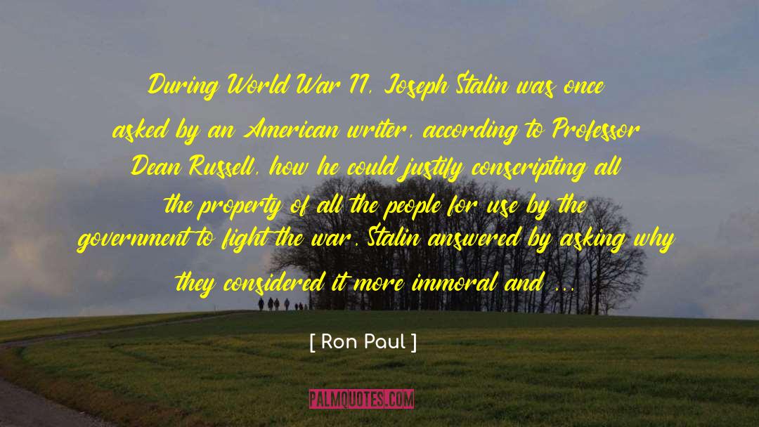 Conscript quotes by Ron Paul