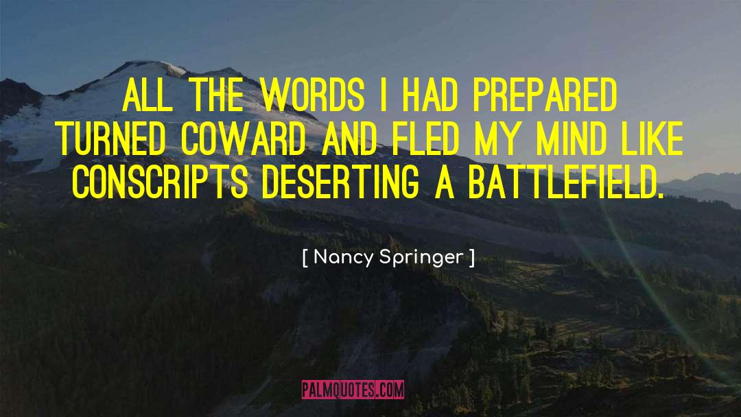 Conscript quotes by Nancy Springer