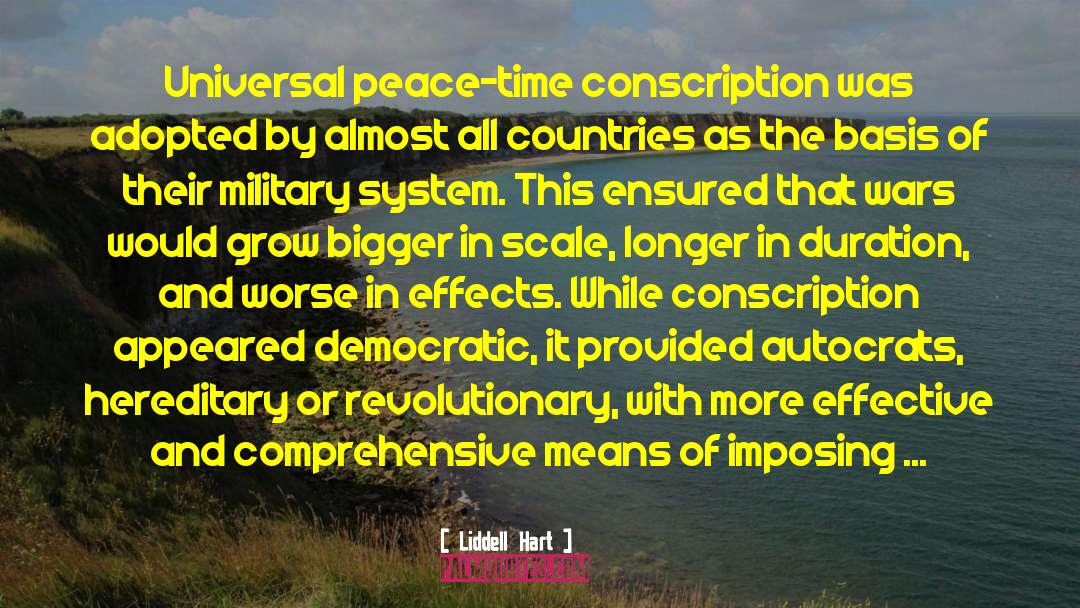 Conscription quotes by Liddell Hart