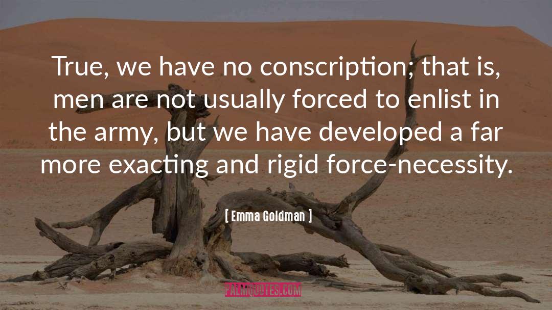 Conscription quotes by Emma Goldman