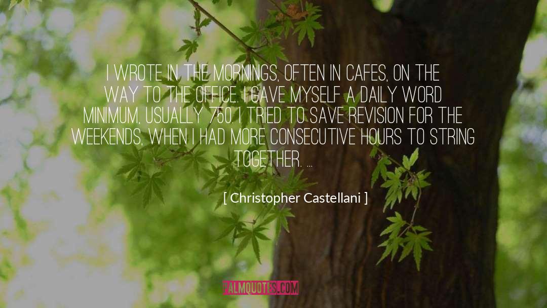 Consecutive quotes by Christopher Castellani