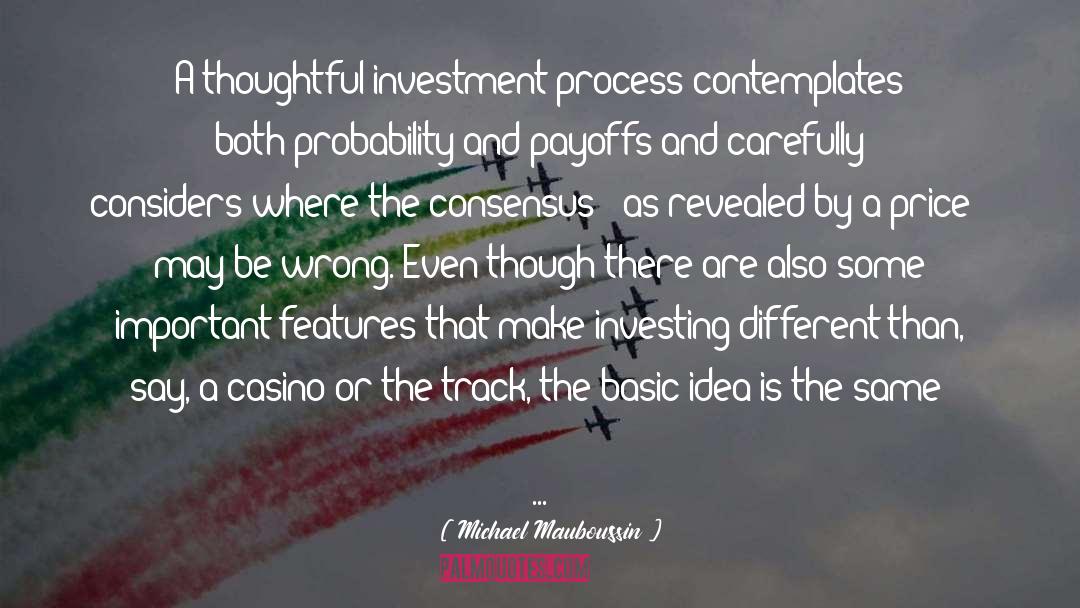 Consensus quotes by Michael Mauboussin