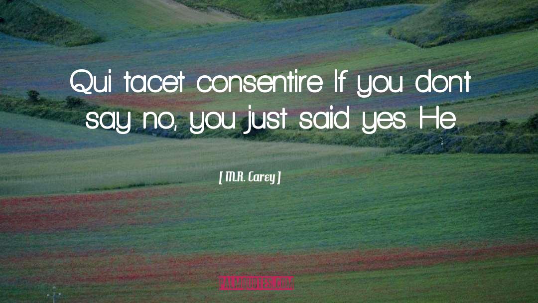 Consentire In Inglese quotes by M.R. Carey