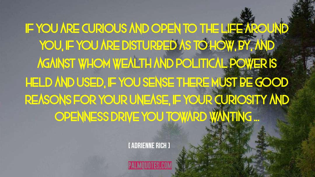 Consequences Of Wanting Power quotes by Adrienne Rich