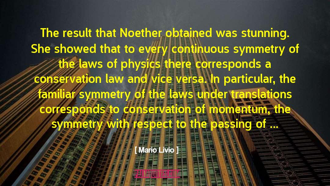 Conservation Law quotes by Mario Livio