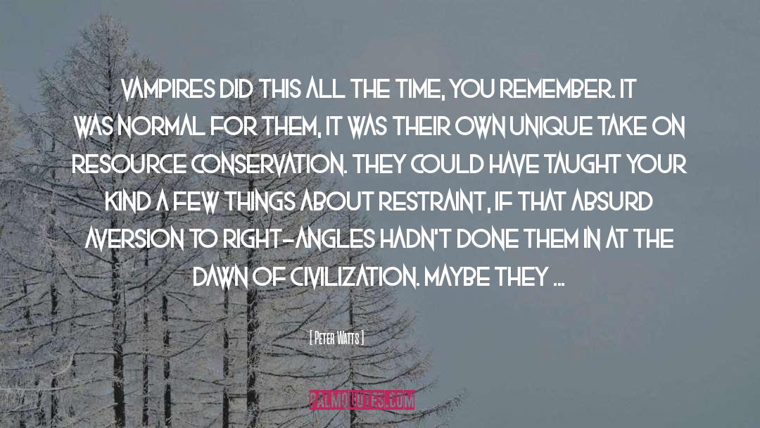Conservation quotes by Peter Watts