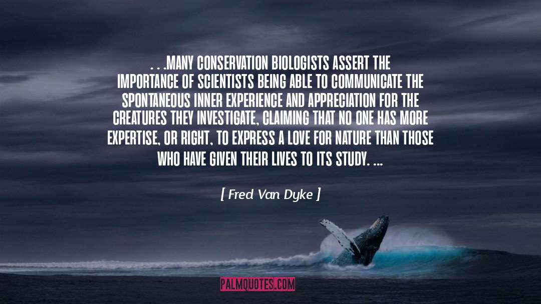 Conservation quotes by Fred Van Dyke