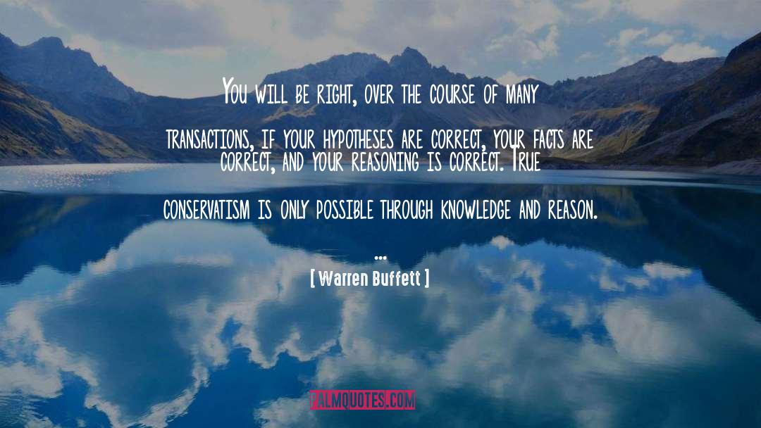 Conservatism quotes by Warren Buffett