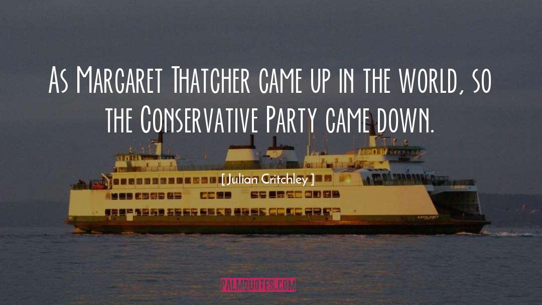 Conservative Party quotes by Julian Critchley