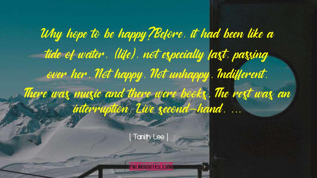 Conserve Water quotes by Tanith Lee
